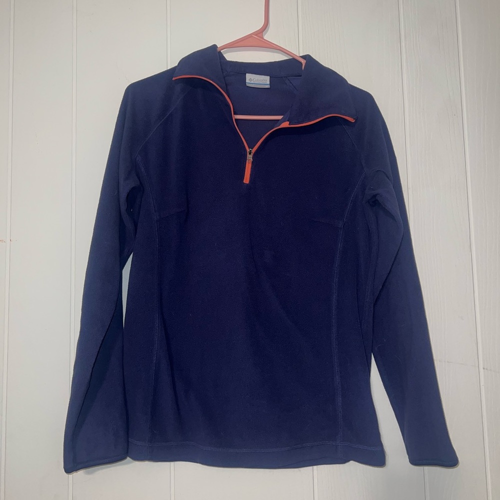 purple columbia pullover size M